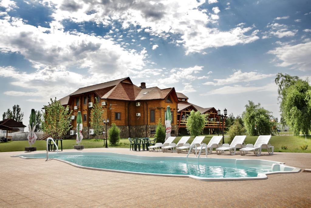 Panska Hata Hotell Nyzhnya Khortytsya Exteriör bild